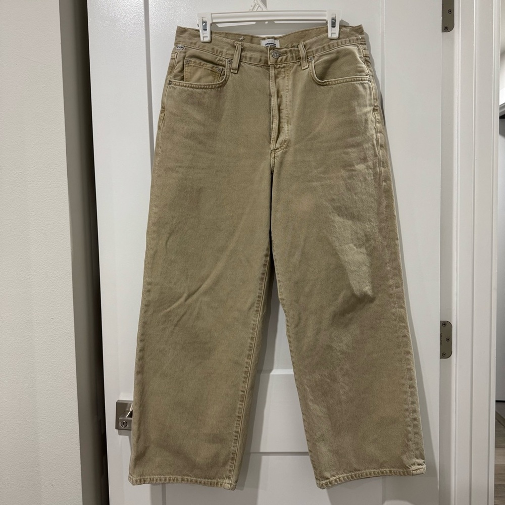 Citizens Of Humanity Jeans in Sage Green/Tan